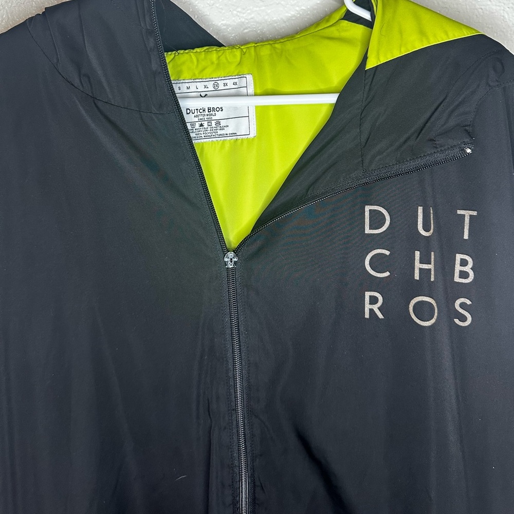 Super cute 2XL Dutch Bros rain jacket!